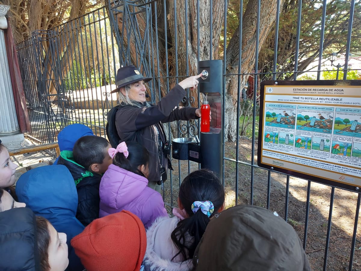 Argentinien, Trinkwasserspender für El Calafate